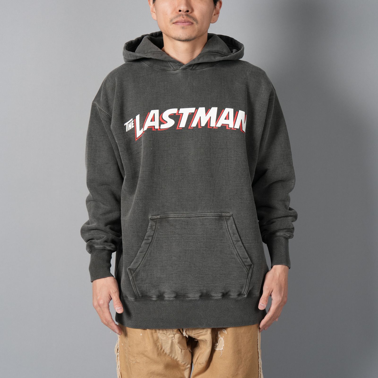 PRINTED HOODIE "COMIC" / プリント フーディー コミック / パーカー (ブラック)