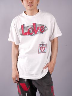 ラスト1点 / SM-S22-0000-001 / SS TEE / LOVE/WHITE / Tシャツ / ラブ  (ホワイト)