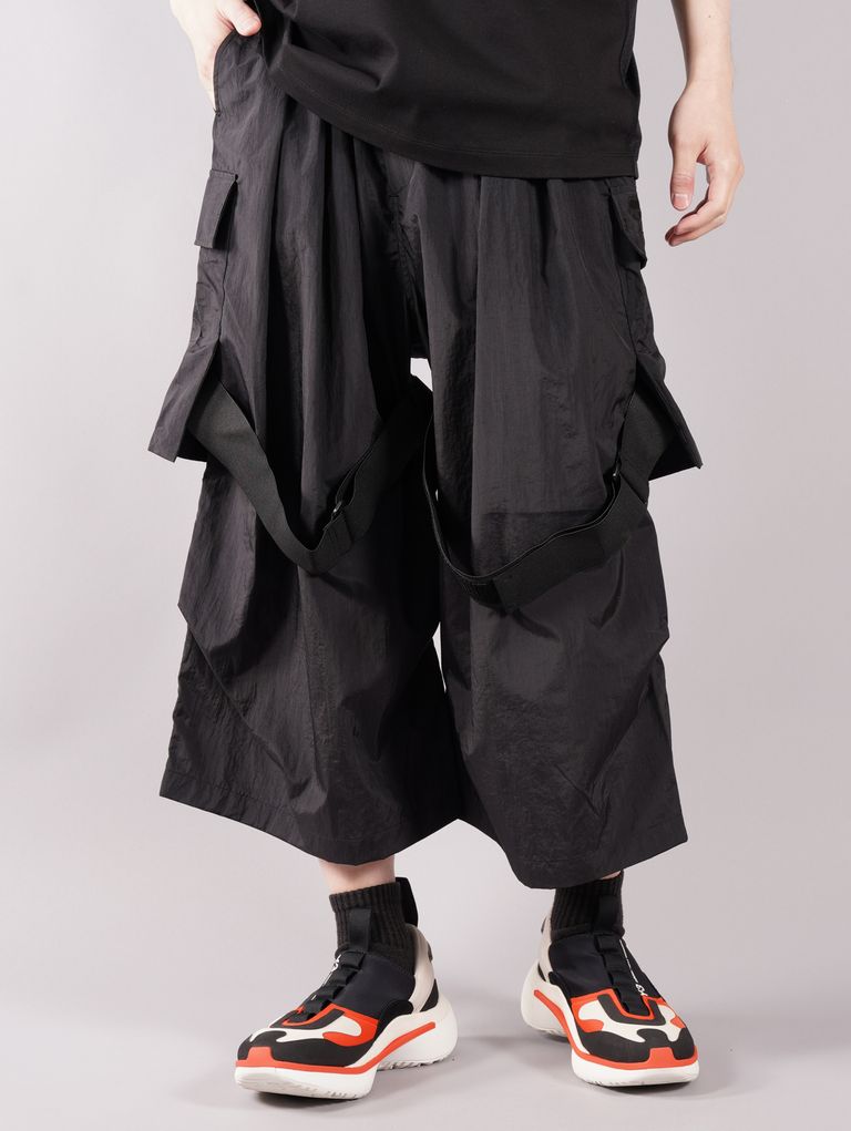 D-VEC - 【ラスト1点】 NYLON WASHER TROUSERS / カーゴパンツ / 8分丈 