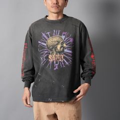 SM-MK8-0000-026 / LS T-SHIRT / HEAD / BLACK ロンT・カットソー (ブラック)