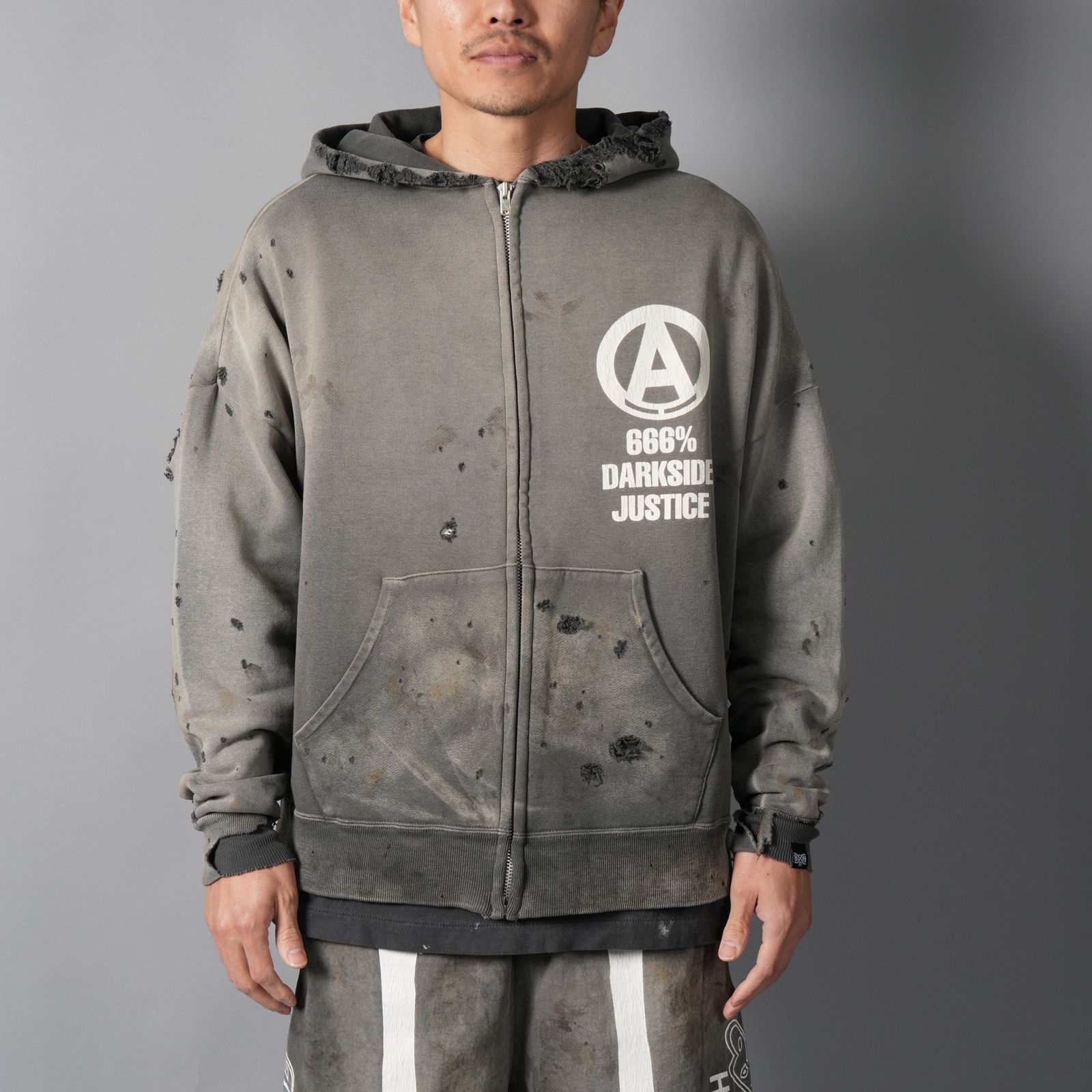 【コラボ】SM-MK8-0000-C32 / BH_ZIP HOODIE / SNT HUNTER / CHA / ジップフーディー(ブラック)