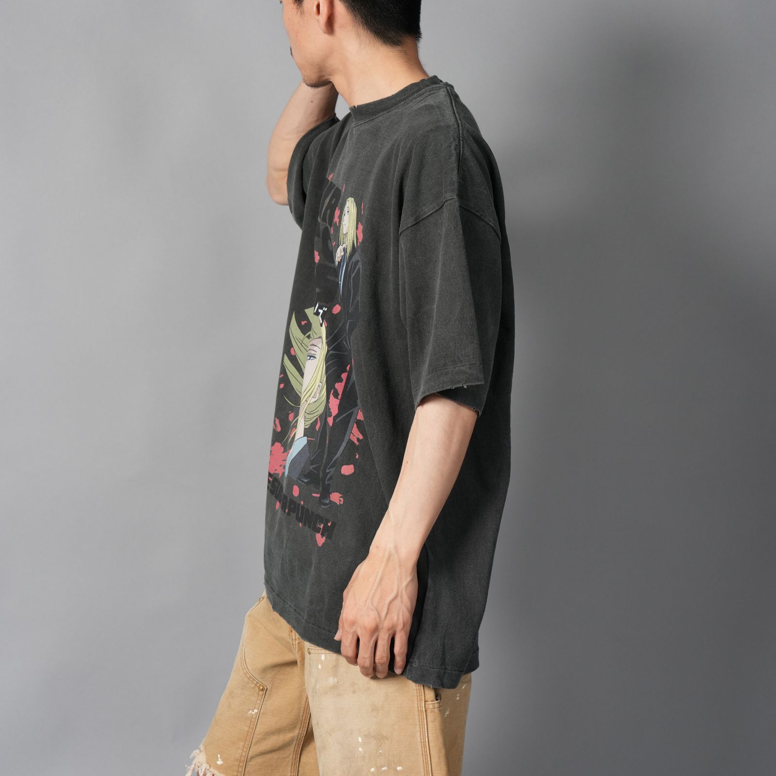 [SAKAMOTODAYS]  TSDM25SM010 / S/S T-Shirt  (SHISHIBA)  / Tシャツ (ブラック)