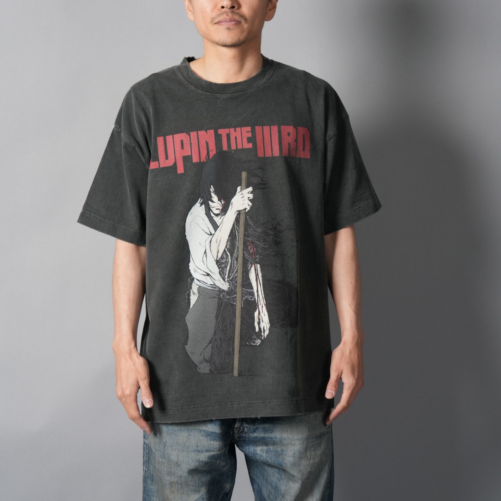 [LUPIN THE IIIRD]  S/S T-Shirt  (GOEMON)  / Tシャツ (ブラック)