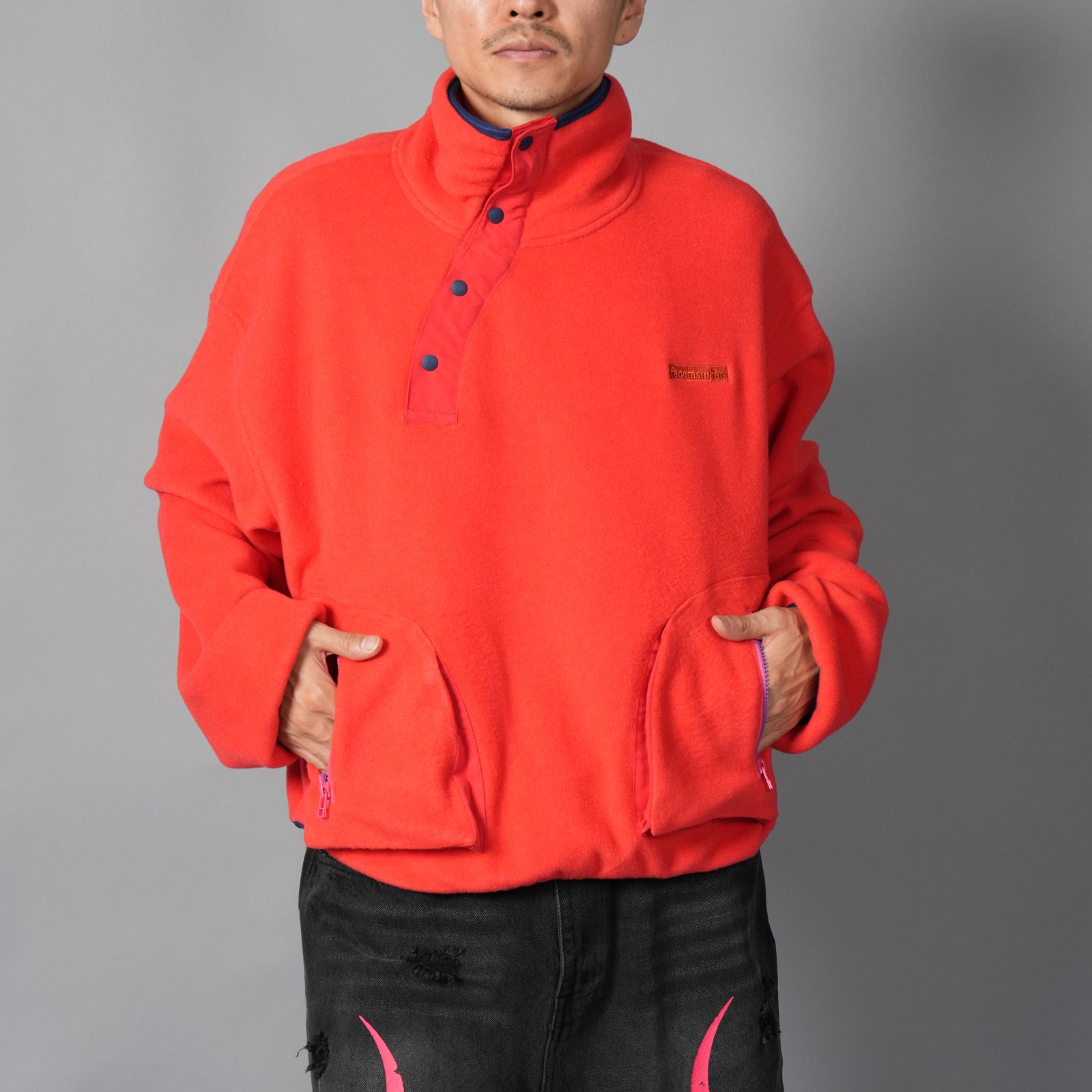 FLOWING FLEECE SWEAT / フローイング フリース スウェット  (レッド)