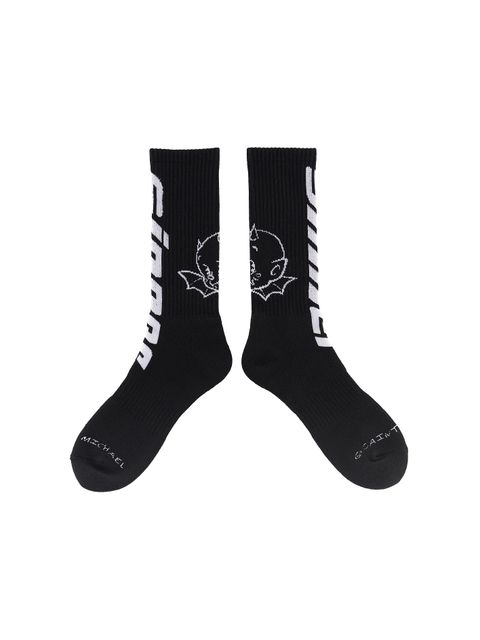 【ラスト1点】 SM-S23-0000-106 / SOCKS / DEVIL / ECRU / ソックス デビル   (ブラック)