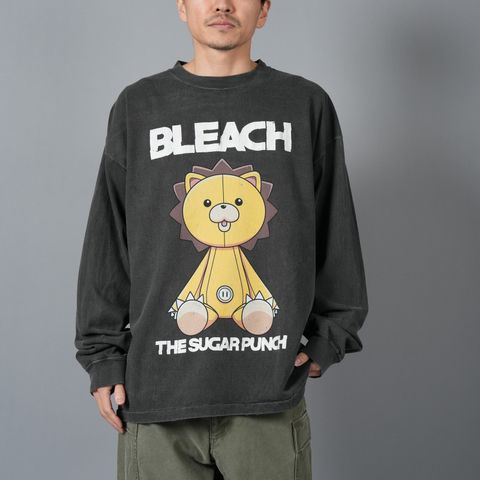 【ラスト1点】[BLEACH / ブリーチ]  TBLM24AM007 / L/S T-Shirt (KON) / ロンT・カットソー (ブラック)