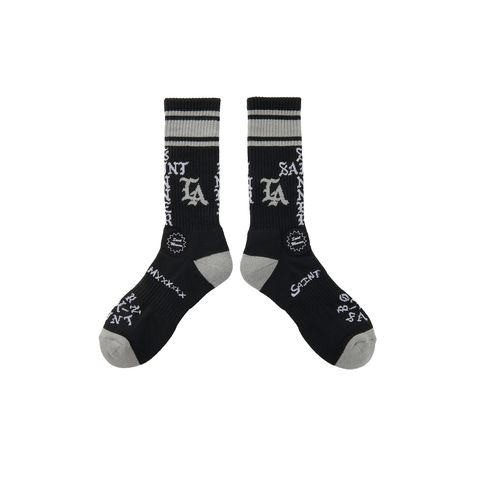 【ラスト1点】【限定】SM-YS1-0000-C43 / BR_SOCKS / ST SINNER / BLACK / ソックス (ブラック)