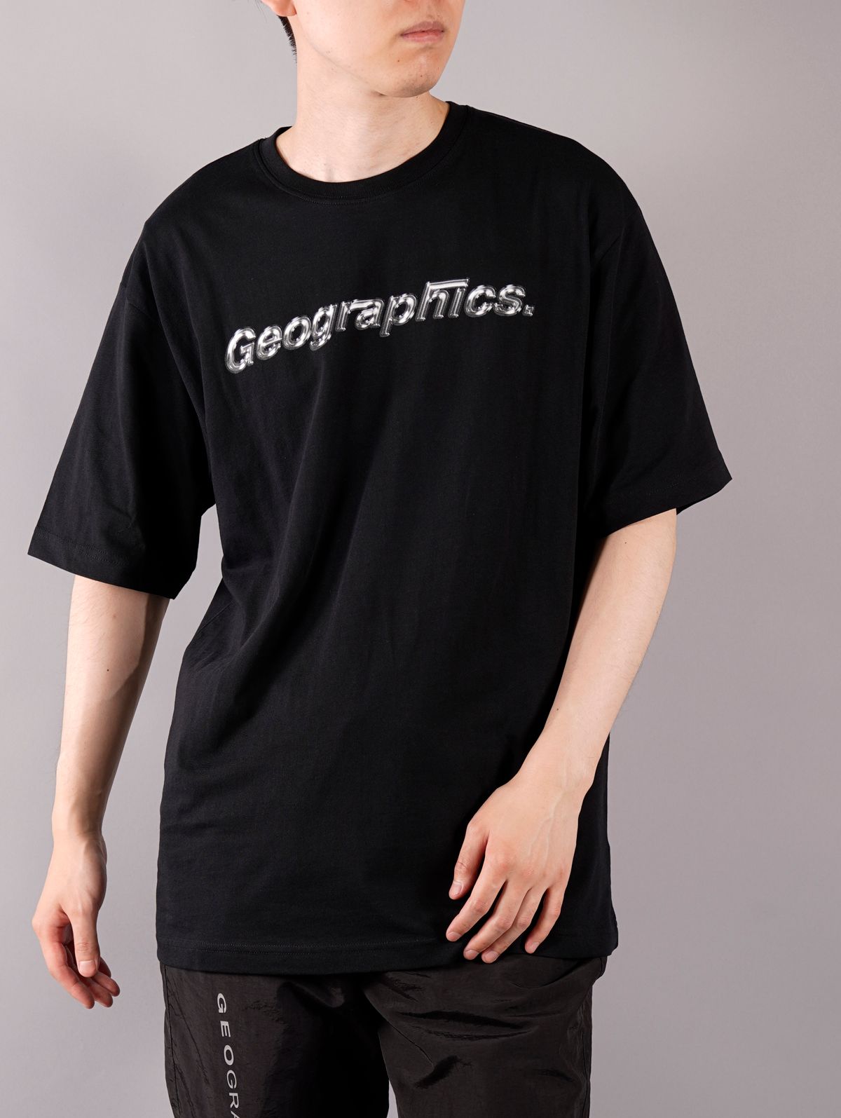 GEO - CHROME TYPO T-SHIRT / クローム タイポ Tシャツ (ブラック