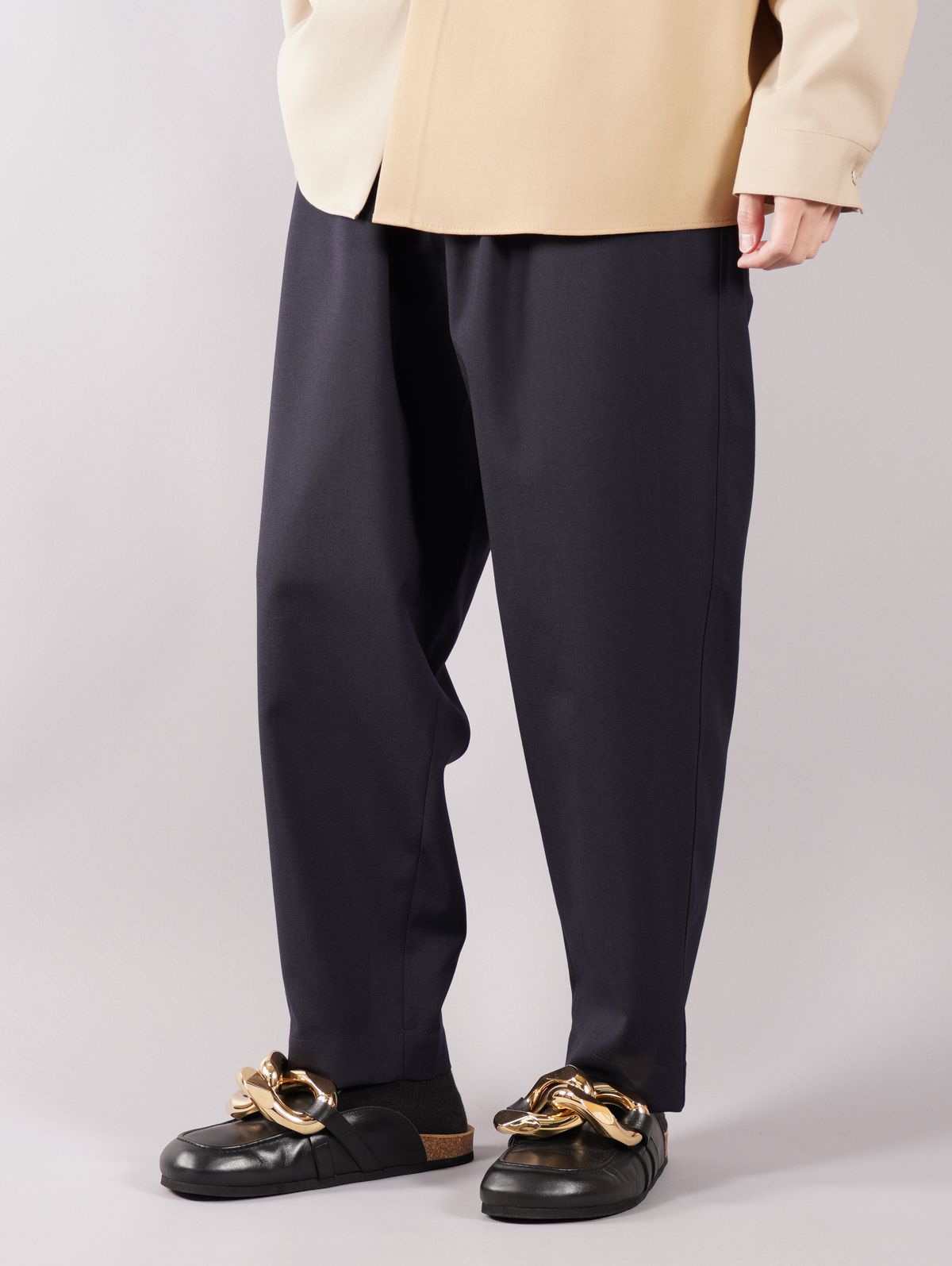 MARNI - 【ラスト1点】 TROPICAL WOOL PANTS / トロピカルウール パンツ (タック入り) / イージーパンツ /  ブルーブラック / 22SS / 【定番商品】/ メンズ | Confidence