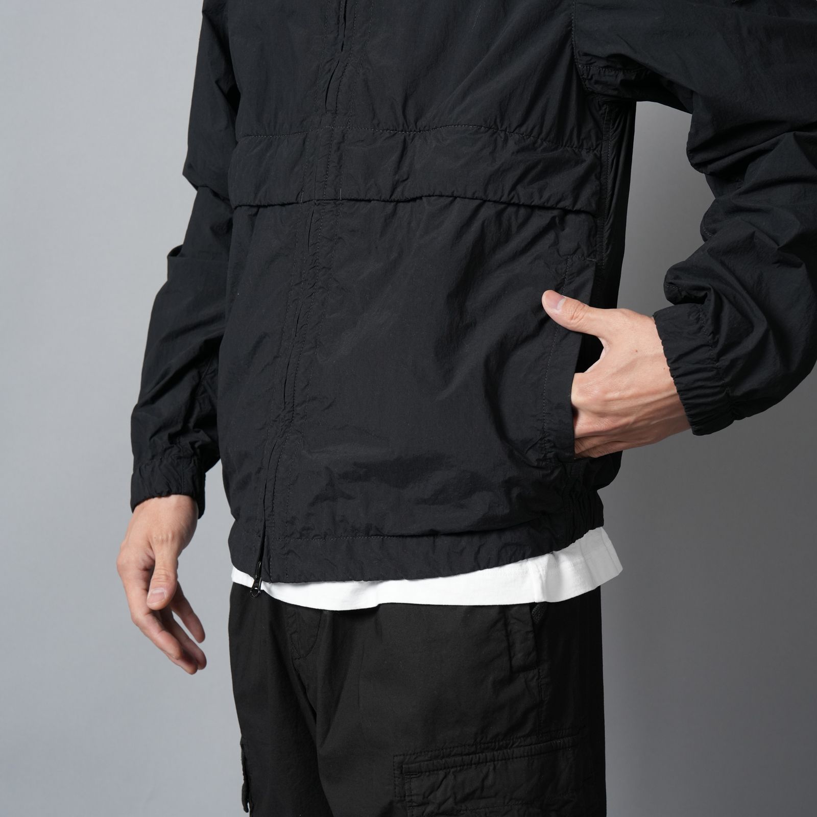 4100056 / NYLON SMERIGLIATO-TC / JACKET / ジャケット (ブラック)