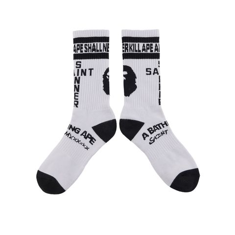 【ラスト1点】【限定】SM-YS8-0000-C38 / AP_SOCKS / APE / WHITE / ソックス (ホワイト)