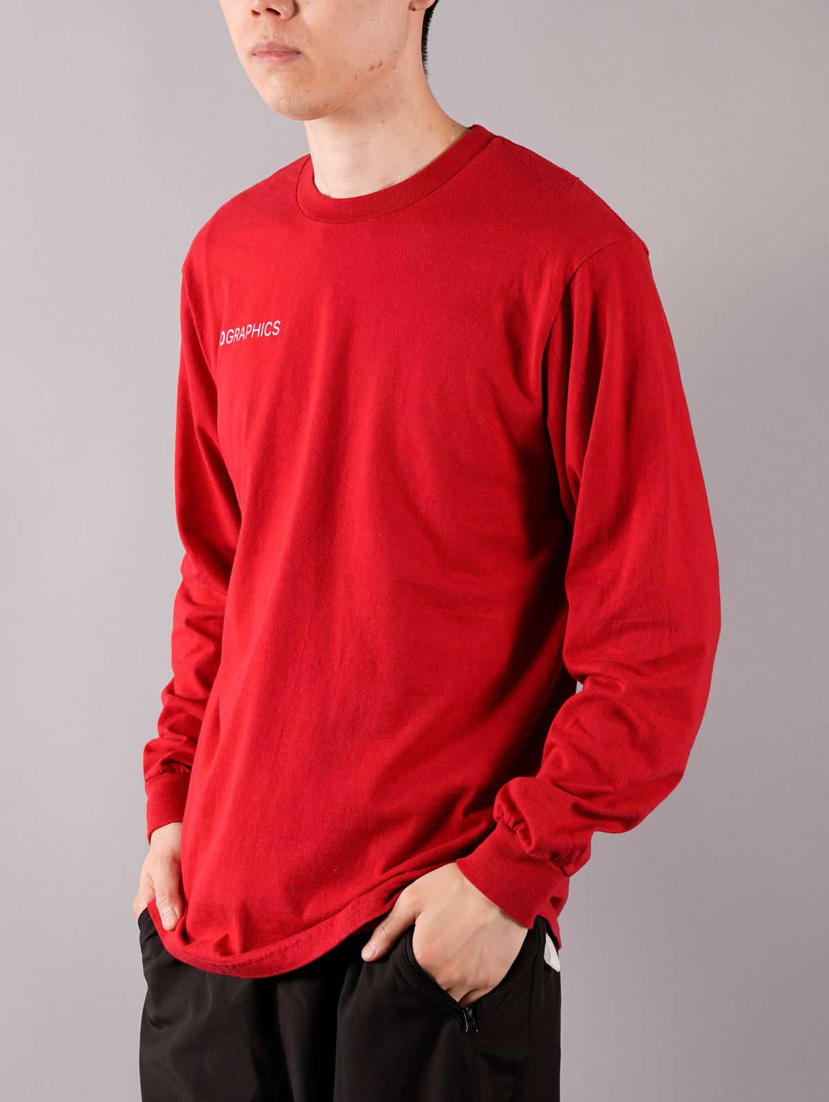 【残りわずか】ONE EARTH LONG SLEEVE T-SHIRT (レッド)