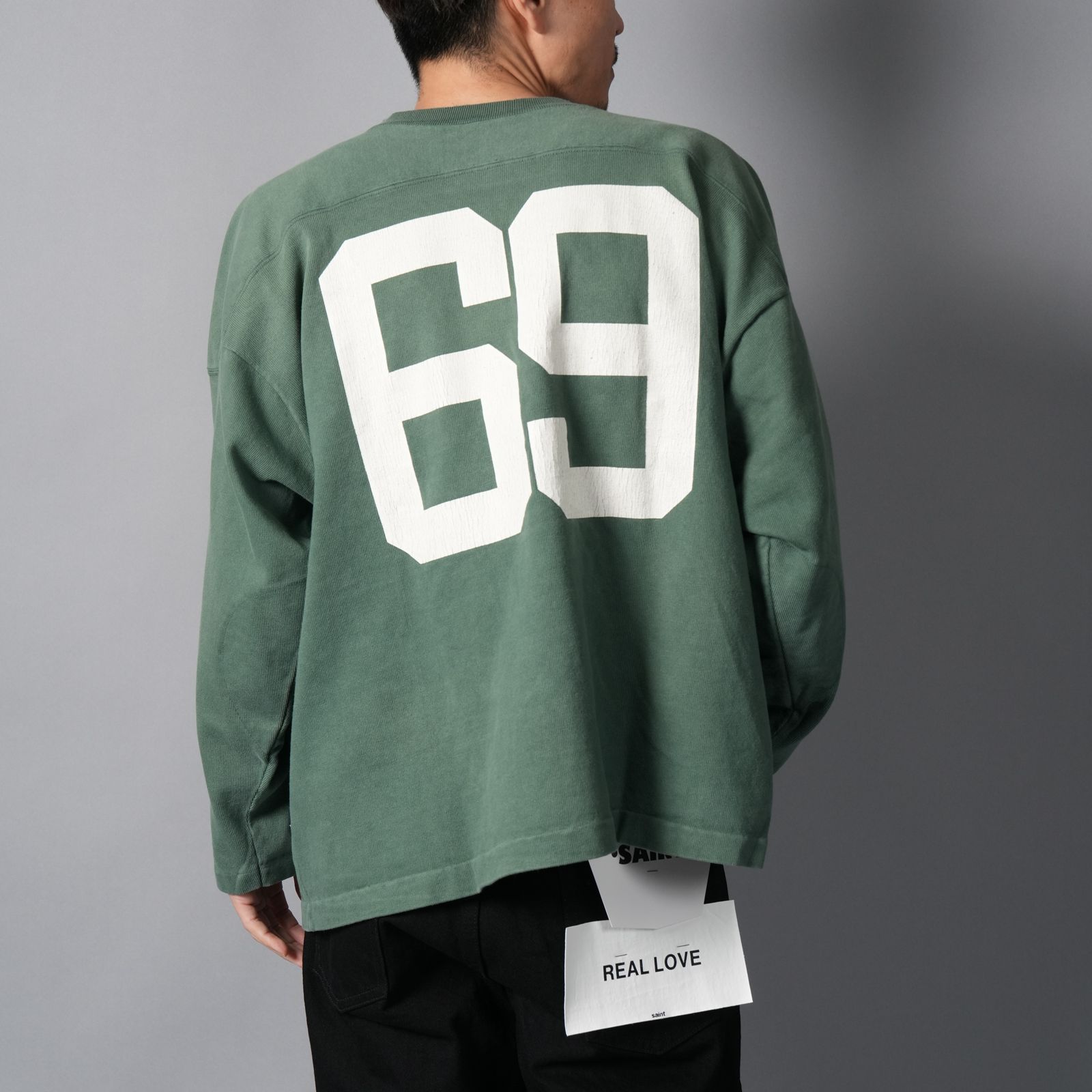【残りわずか】SM-MK8-0000-056 / FOOTBALL SWEAT / WILD GOD / GREEN / フッドボールスウェット (グリーン)