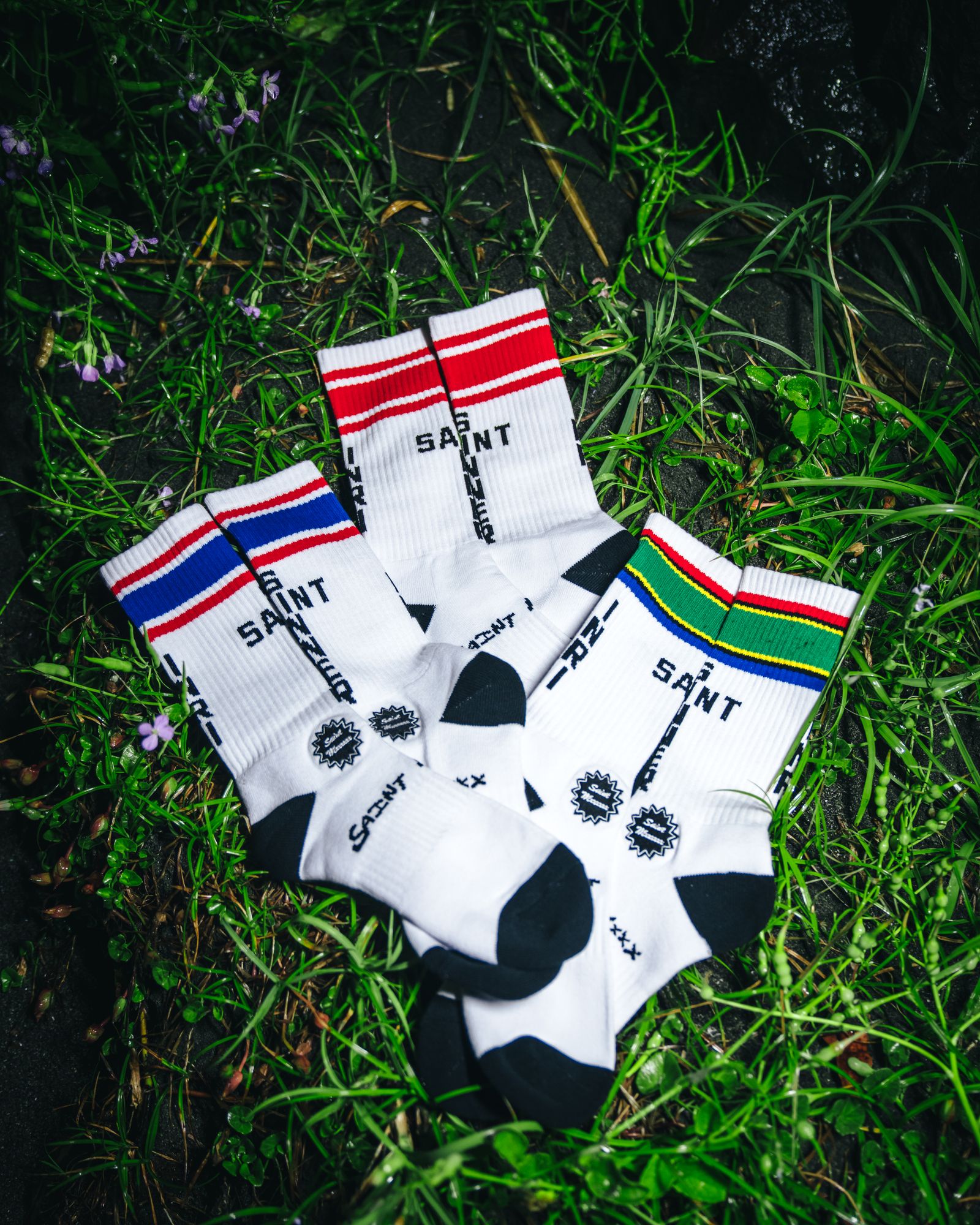 SAINT M×××××× - 【ラスト1点】SM-A23-0000-106 / SOCKS / JAPAN