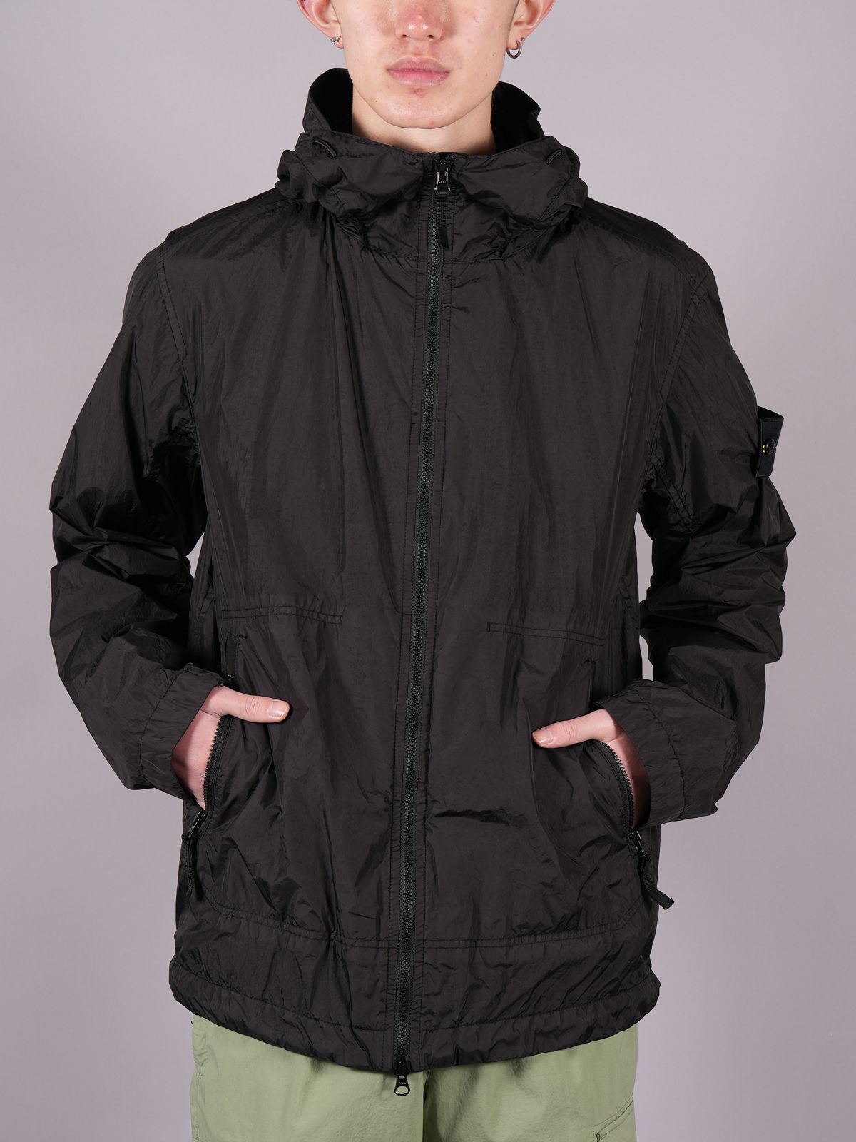 STONE ISLAND - 【ラスト1点】 40522 Crinkle Reps NY Hooded Jacke 