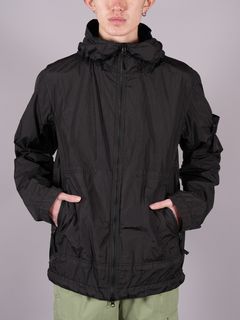 【ラスト1点】 40522 Crinkle Reps NY Hooded Jacket / クリンクル レップス ナイロンフーデッドジャケット / ナイロンジャケット 【ガーメントダイ】 (ブラック)