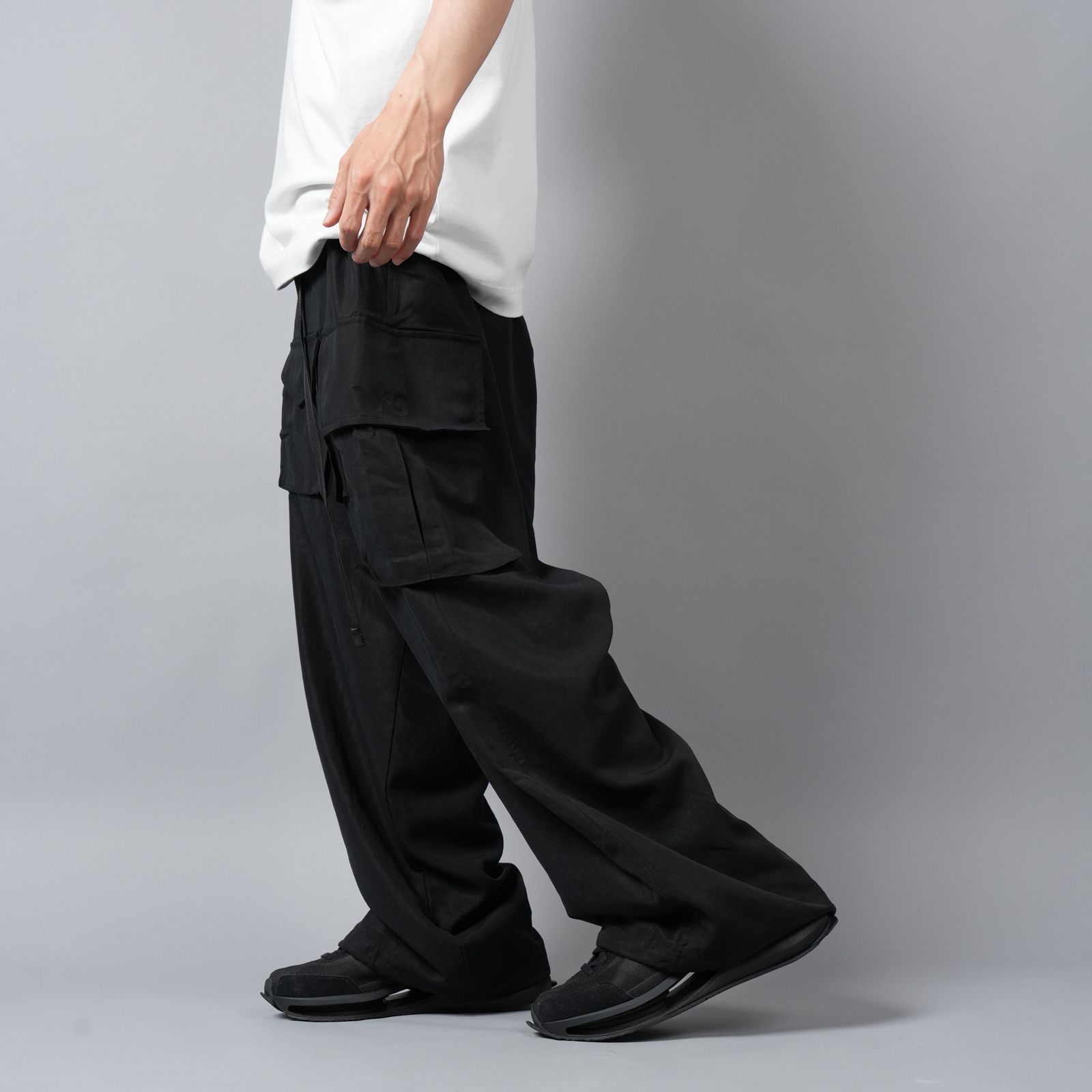 Y-3 - TWILL CARGO PANTS / ツイール カーゴパンツ (ブラック) | Confidence