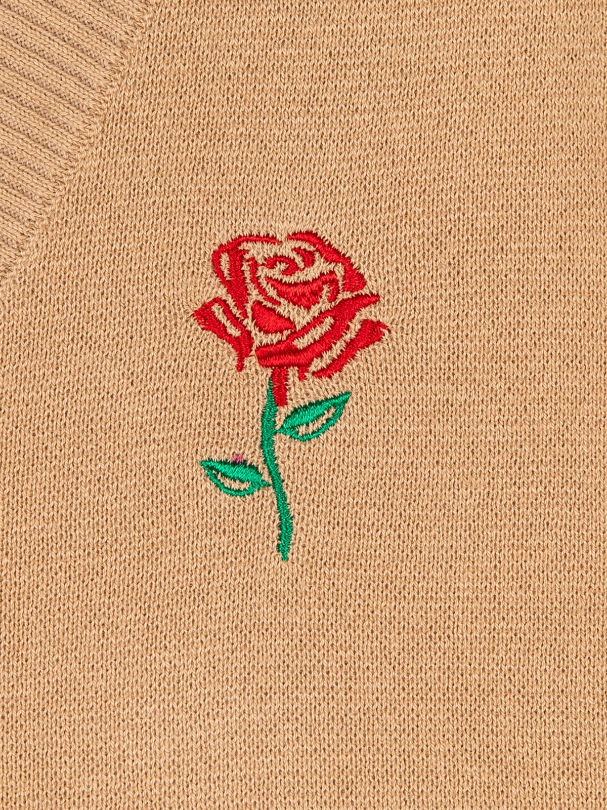 ラスト1点 / EU HEART CARDIGAN  / カーディガン (タン)