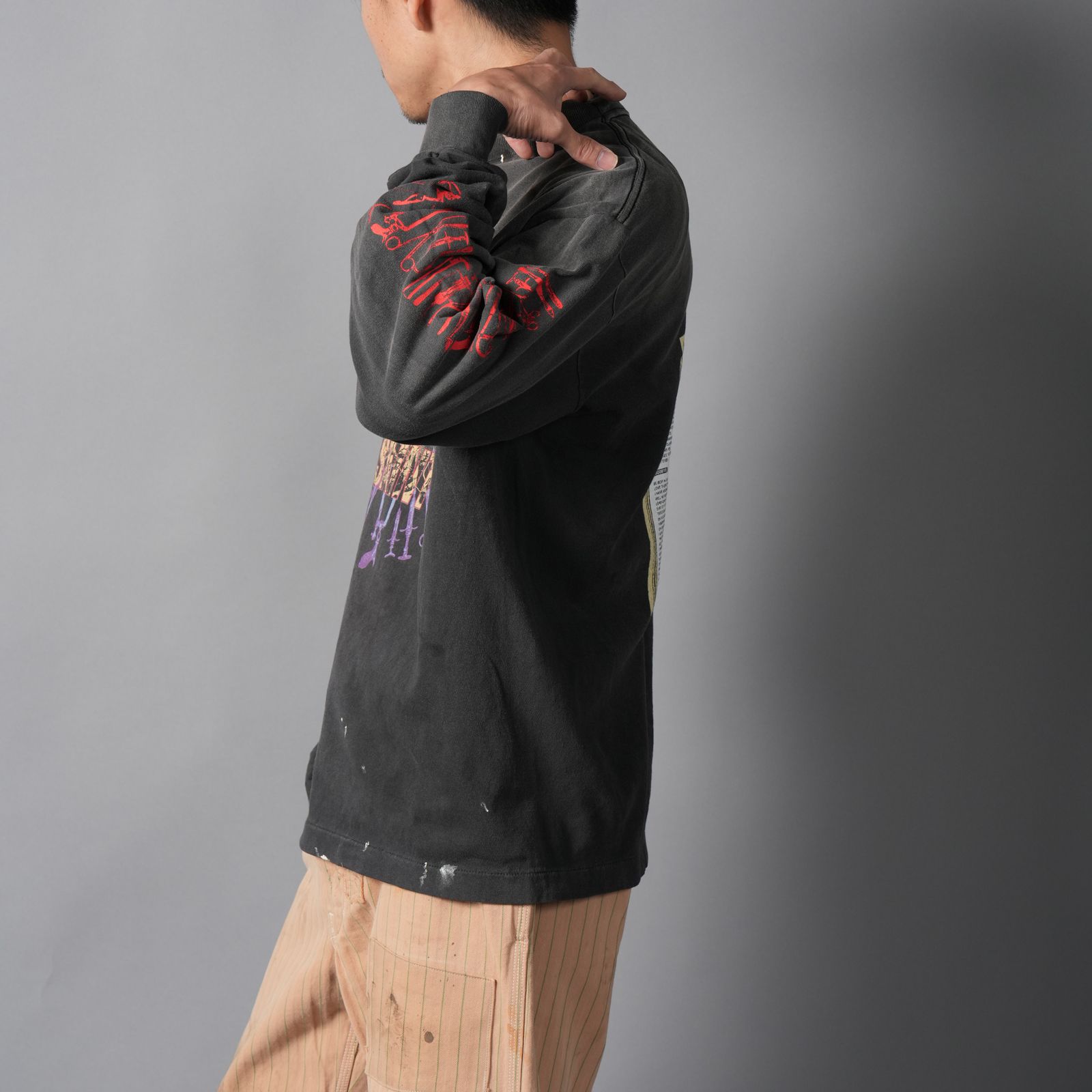 SM-MK8-0000-026 / LS T-SHIRT / HEAD / BLACK ロンT・カットソー (ブラック)