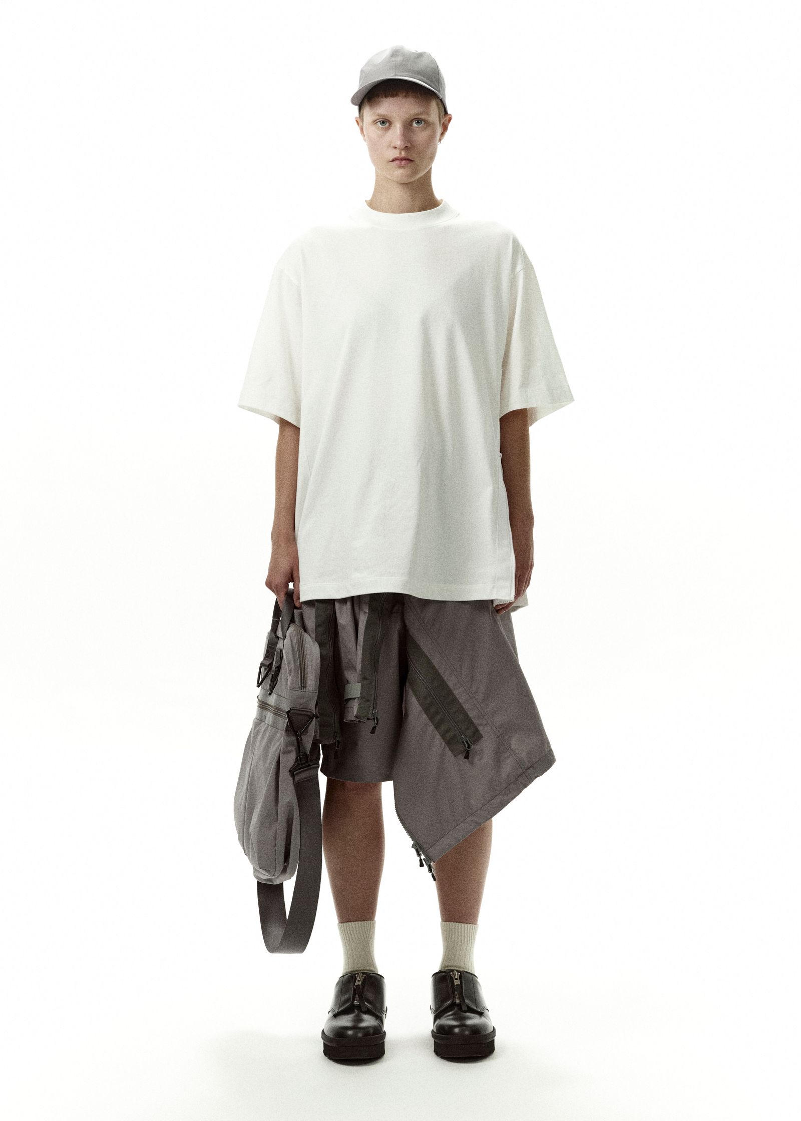 【コラボ】HYBRID PLATING COTTON POLYESTER SHORT T-SHIRT / Tシャツ (ホワイト)