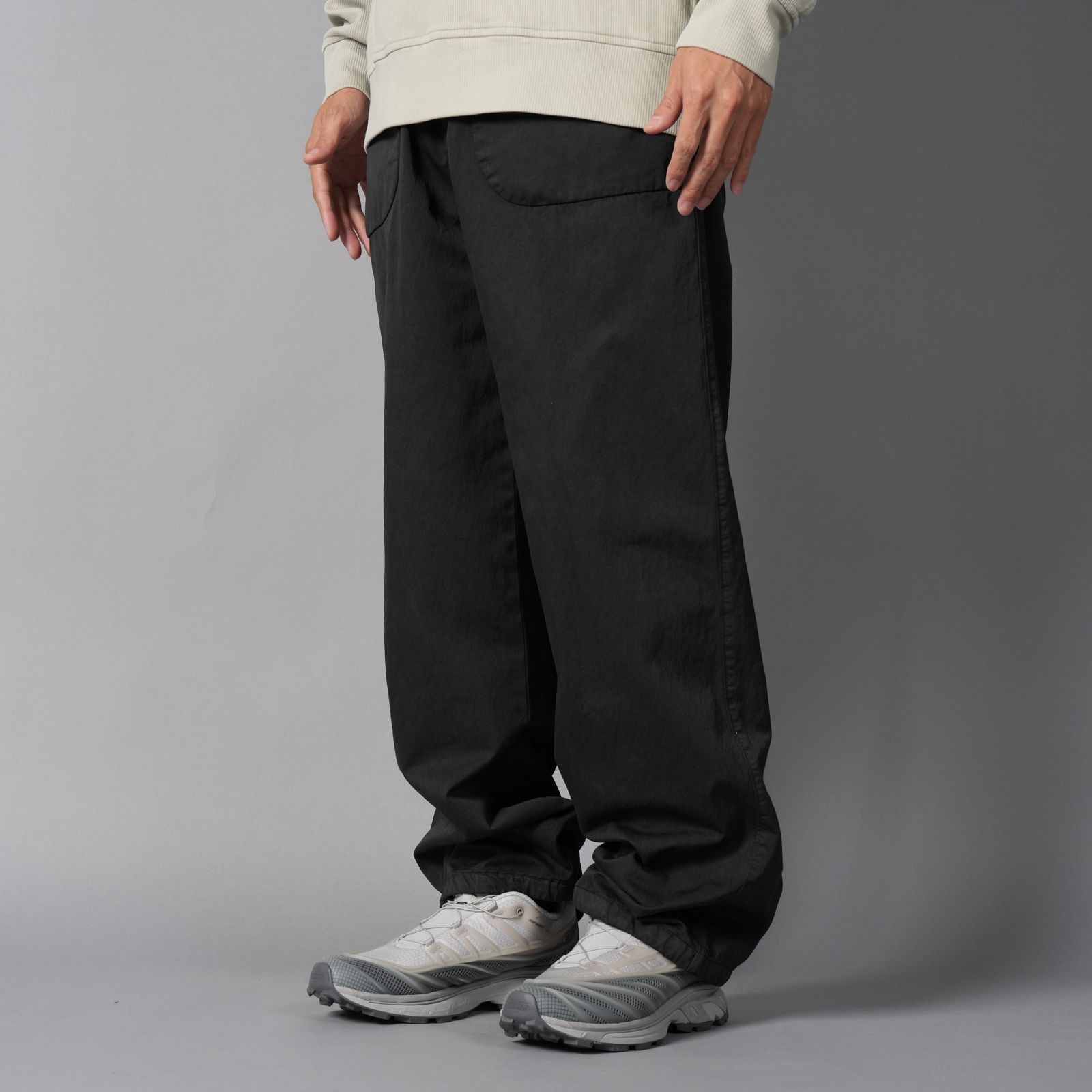 PANTS PANT IN GABARDINE CO/NY / パンツ (ブラック)