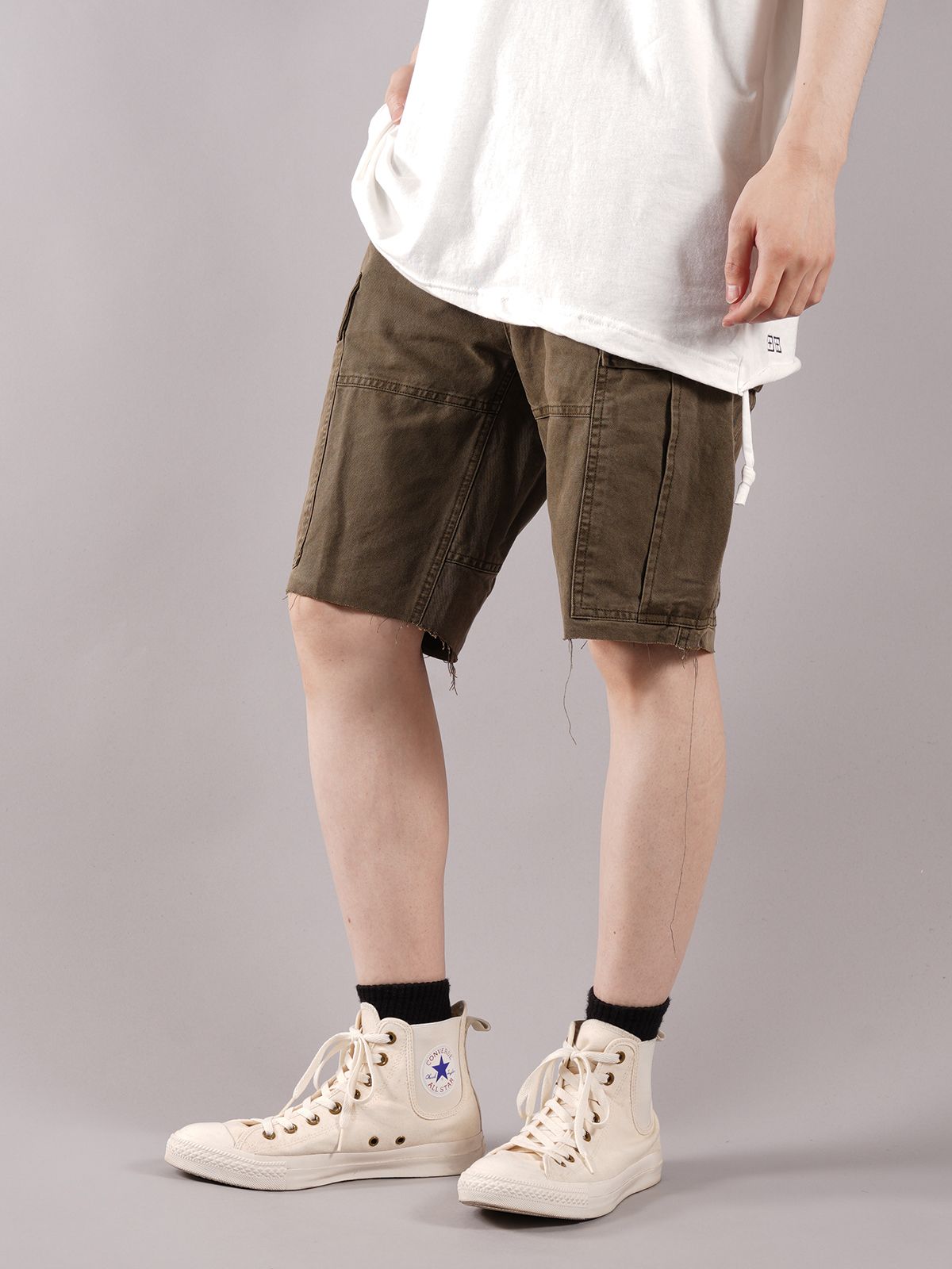【ラスト1点】 RAWS CARGO SHORT - カーゴショーツ (カーキ)