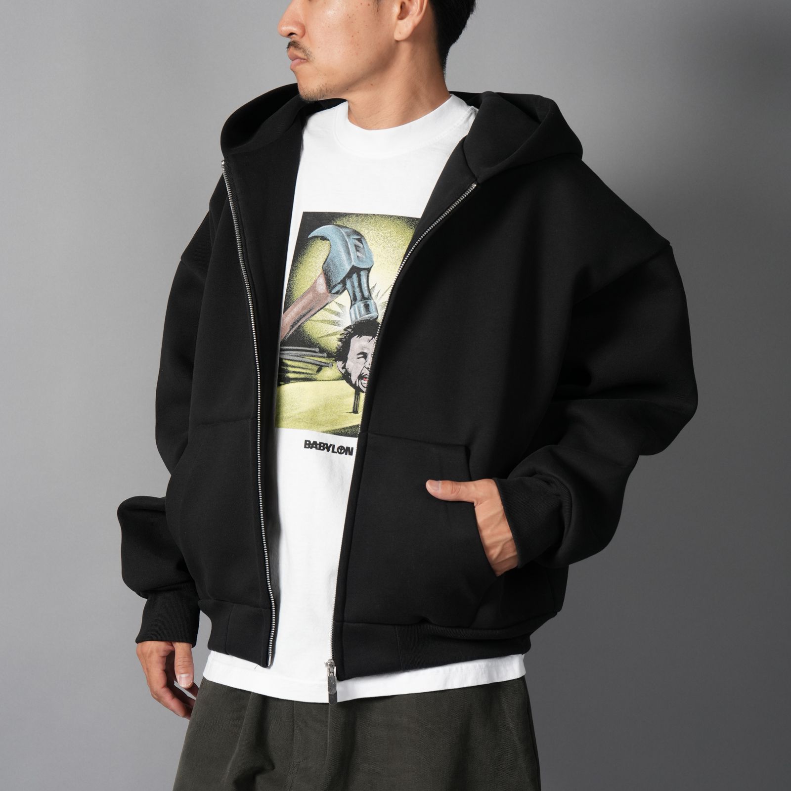 V2 ZIPPED HOODIE  / ジップフーディー (ナイト)