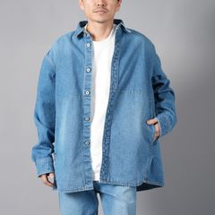 【ラスト1点】ASCENT DENIM SHIRT / デニムシャツ (ウォッシュドブルー)