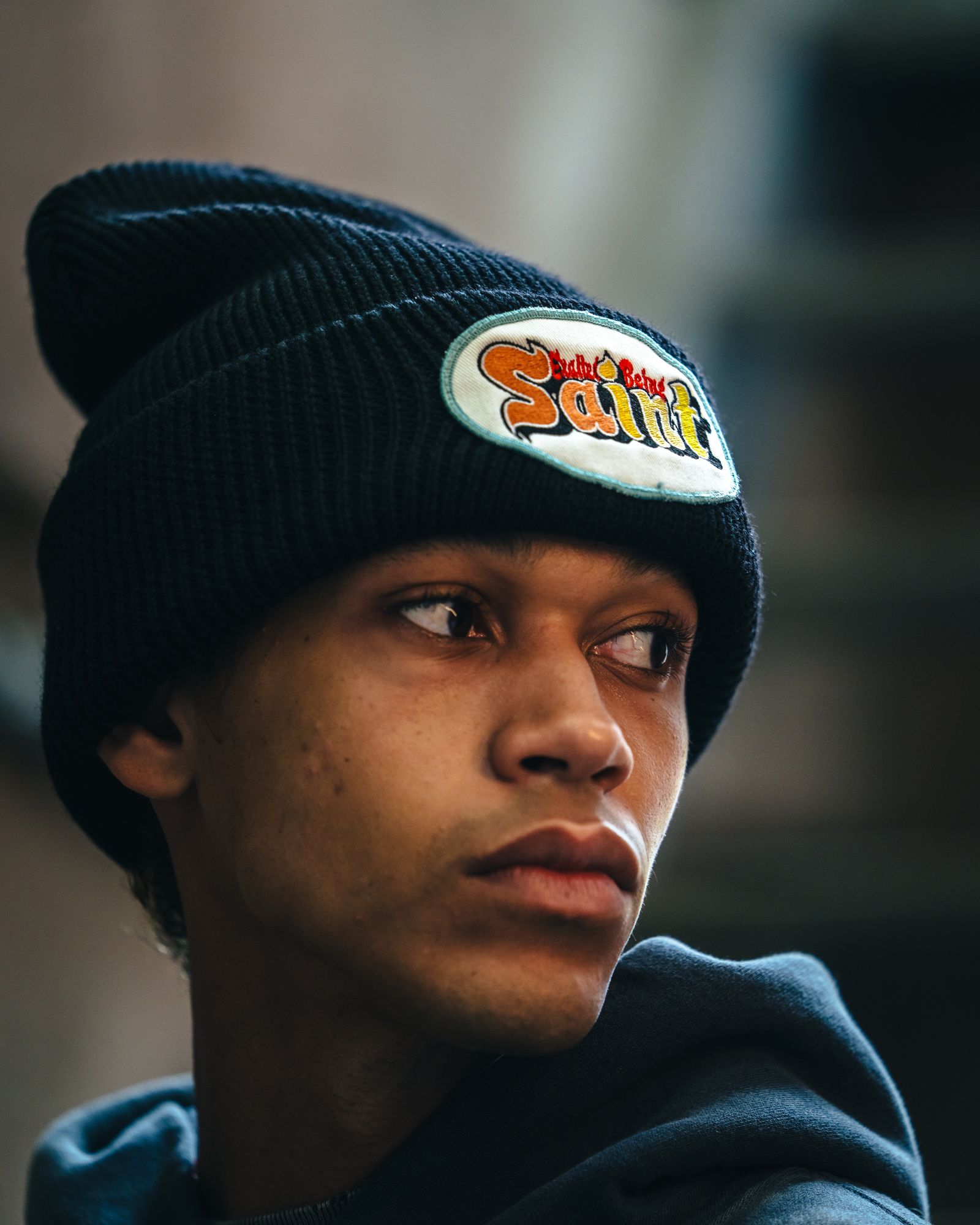 SM-HR1-0000-096 / KNIT CAP / SAINT / BLACK / ニットキャップ (ブラック)