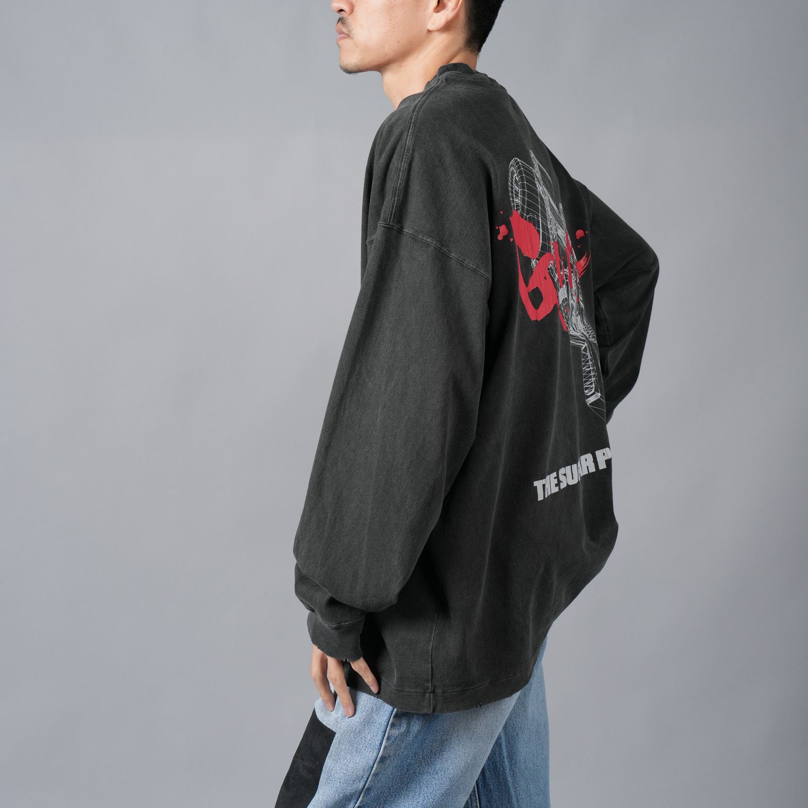 【ラスト1点】[GANTZ / ガンツ]  TGAM24SM002 / L/S TEE / Tシャツ (ブラック)