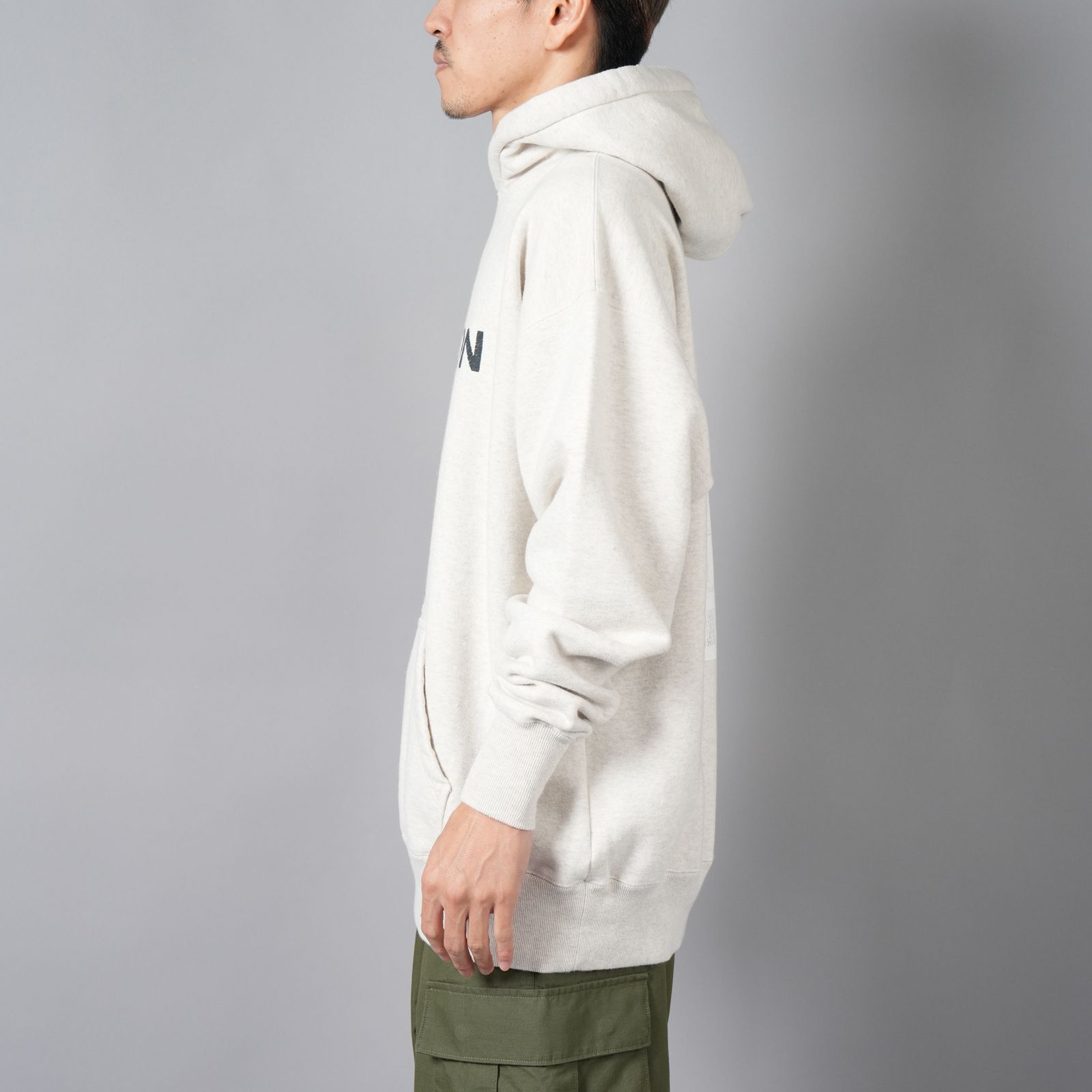 【ラスト1点】PRINTED HOODIE "SALVATION" / フーディー・パーカー (オートミール)