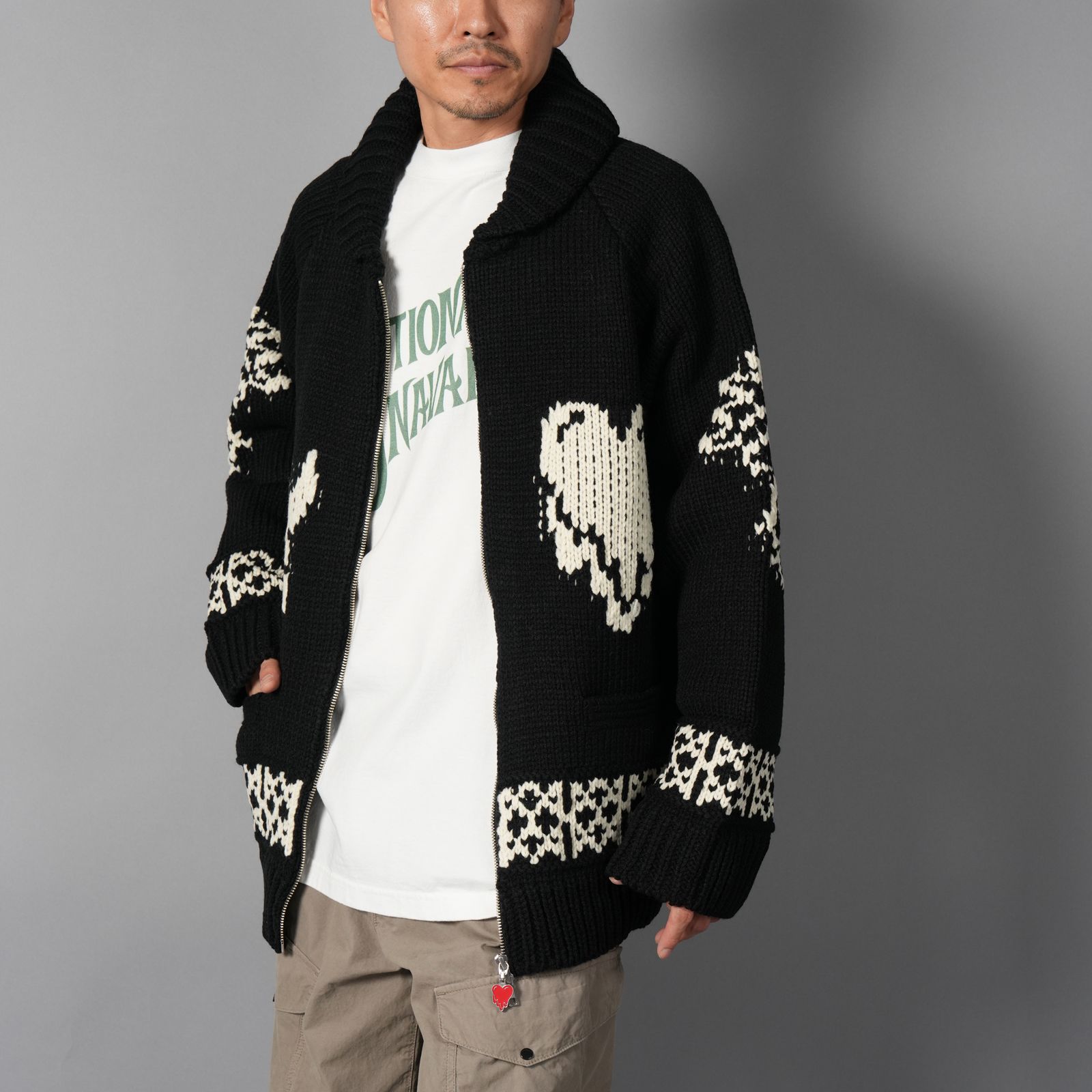 EU-MK1-0000-014 / EU KNIT JACKET  / ニットジャケット (ネイビー)