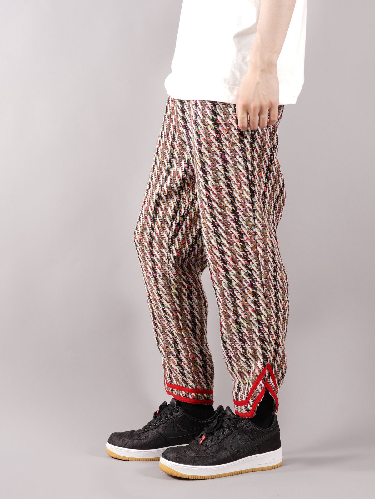 ラスト1点 / BASEBALL STRIPE PANTS / ベースボール ストライプ パンツ (レッド)