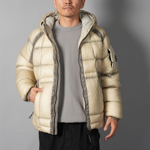 【残りわずか】D.D. SHELL HOODED DOWN JACKET / フーデッド ダウンジャケット (シルバーバーチ)