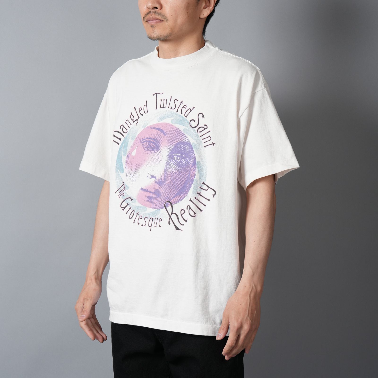 【ラスト1点】【コラボ】SM-MK8-0000-C09 / SW_SS T-SHIRT / TWISTED SAINT / Tシャツ (ホワイト)