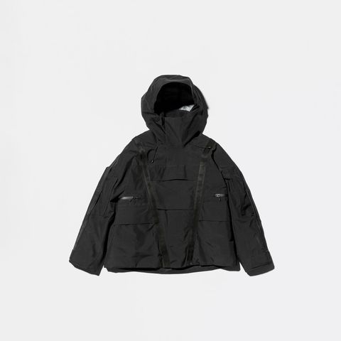 【限定】【D-VEC×ALMOSTBLACK】GORE-TEX 3L w/ POLARTEC DETACHABLE SHELL / マウンテンパーカ [防水・防風] (ブラック)