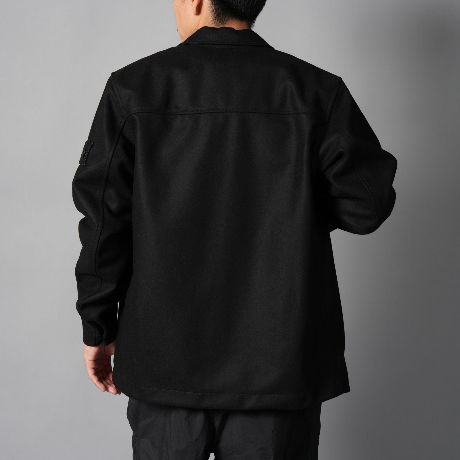 200020 / OVER SHIRT_S.I. GHOST / オーバーシャツ (ブラック)