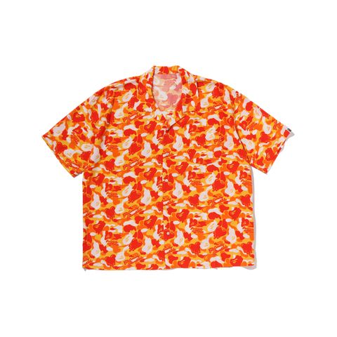 【コラボ】EU-MK8-0000-C01 / EU APE ALOHA SHIRT / ORANGE / シャツ (オレンジ)