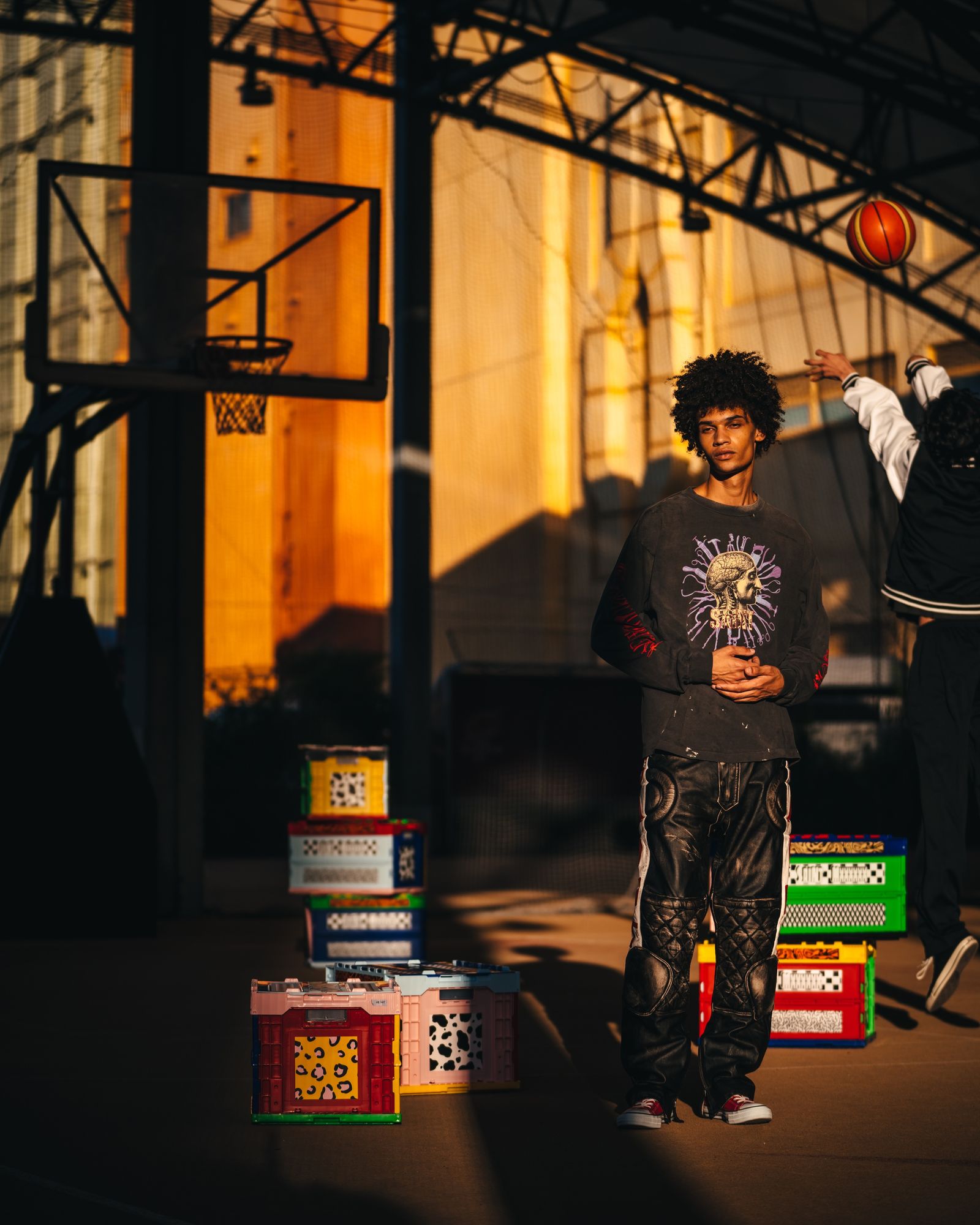 SM-MK8-0000-026 / LS T-SHIRT / HEAD / BLACK ロンT・カットソー (ブラック)