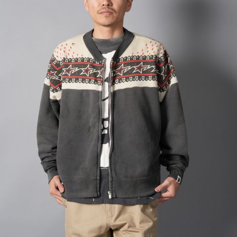 【コラボ】SM-MK8-0000-C52 / BAPE_ZIP CARDIGAN / ジップカーディガン (ブラック)