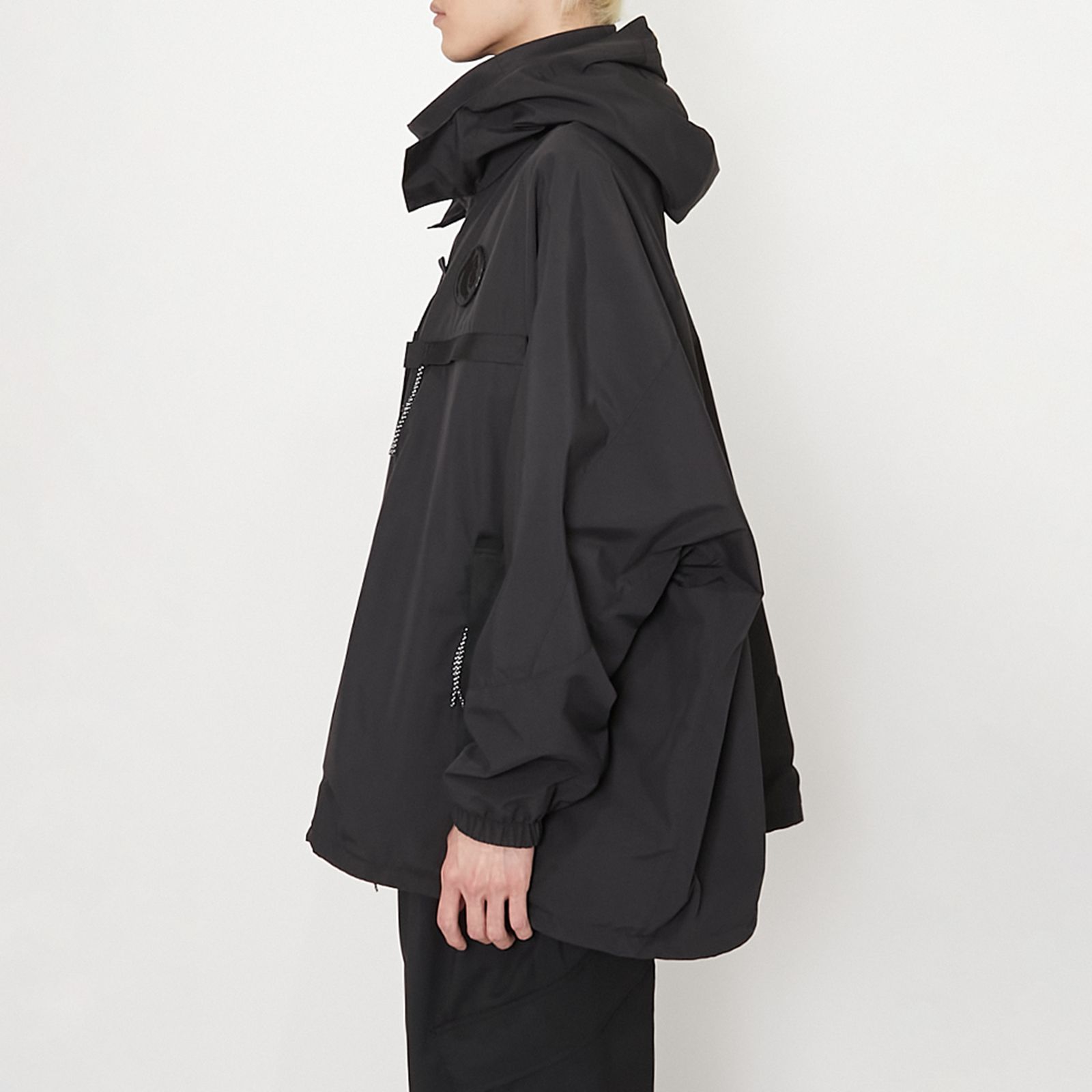 【GHOST】WOVEN 3L WATER-REPELLENT HOOD PONCHO NINJA BLOUSON / ニンジャ ブルゾン(ブラック)