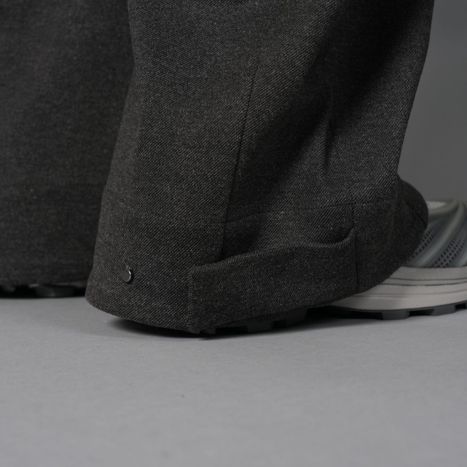 PULL ON PANT / プルオンパンツ (チャコールツィード)
