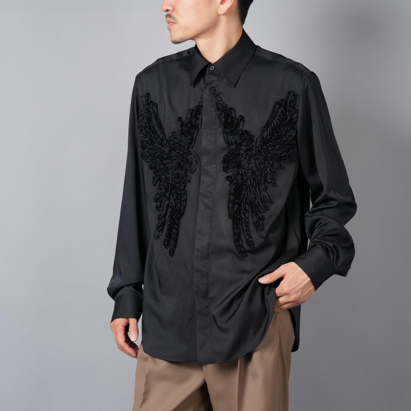 TAAKK - 【ラスト1点】BIRD EMBROIDERY SHIRTS / バード エン
