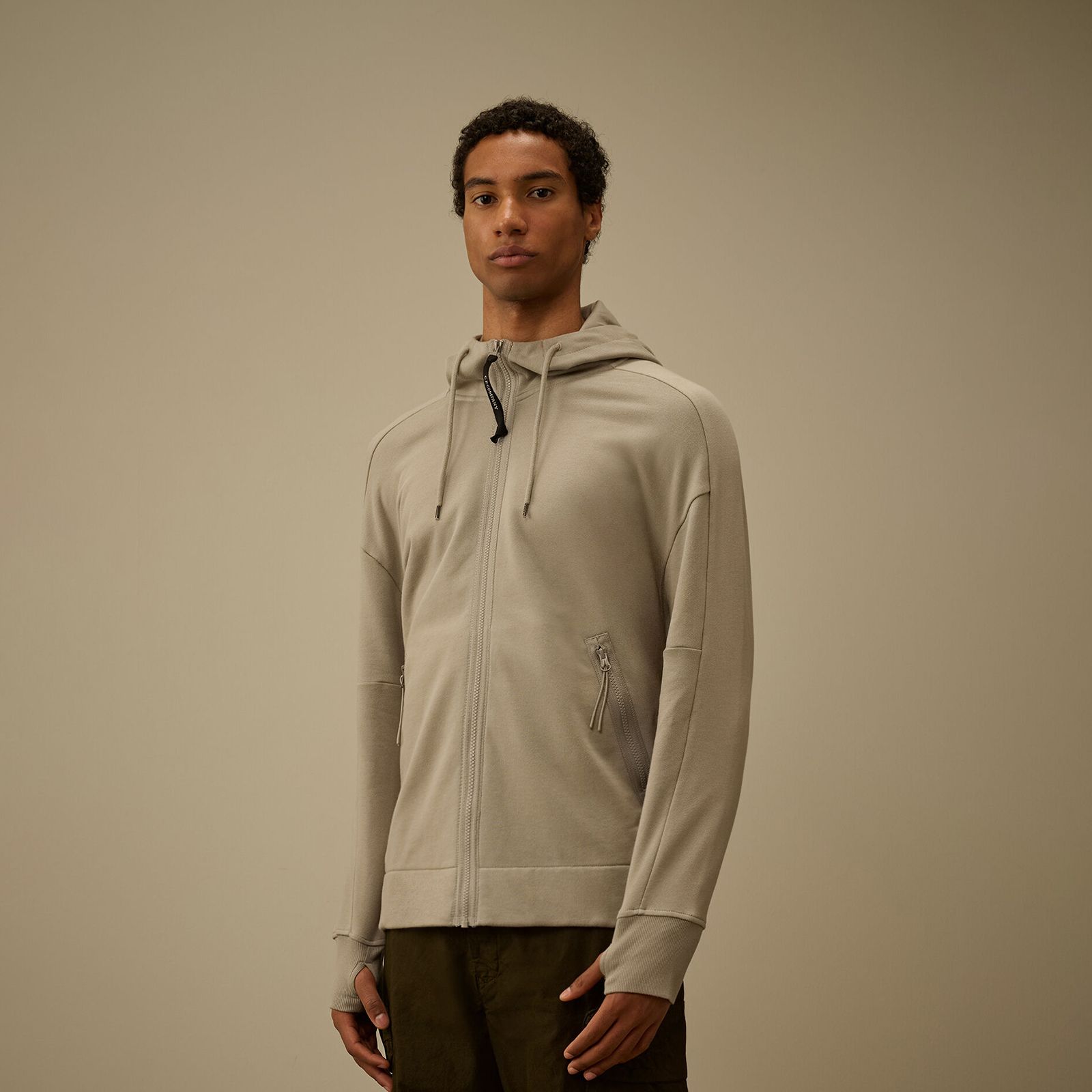 Diagonal Raised Fleece Goggle Zip Sweatshirt / ジップフーディー (フォールンロック)