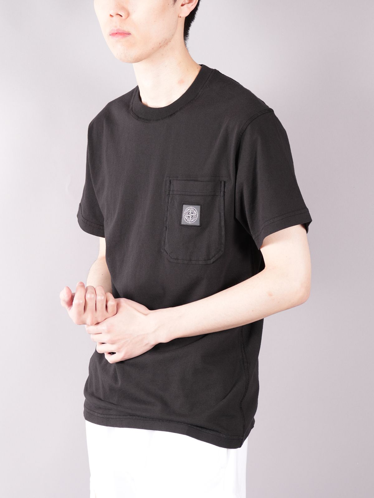 STONE ISLAND - 【ラスト1点】FISSATO' TREATMENT / ポケット T