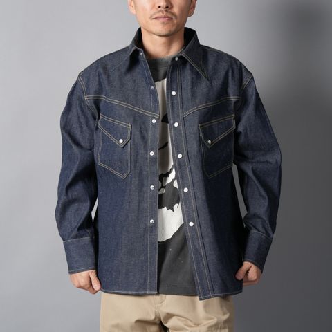 【コラボ】SM-MK8-0000-C43 / BBJ_DENIM SHIRT/ REGID / BLUE / デニムシャツ (ブルー)