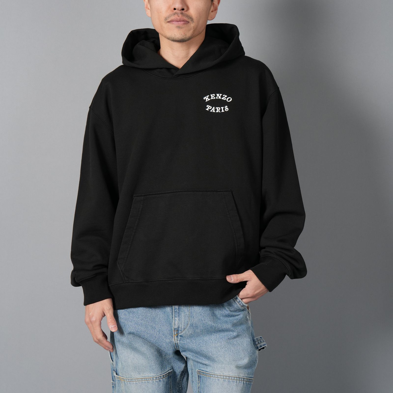 【限定】 VERDY COLLECTION EMBROIDERED CLASSIC HOODIE / 'KENZO by Verdy' エンブロイド フ―ディー / クラシックフーディー (ブラック)