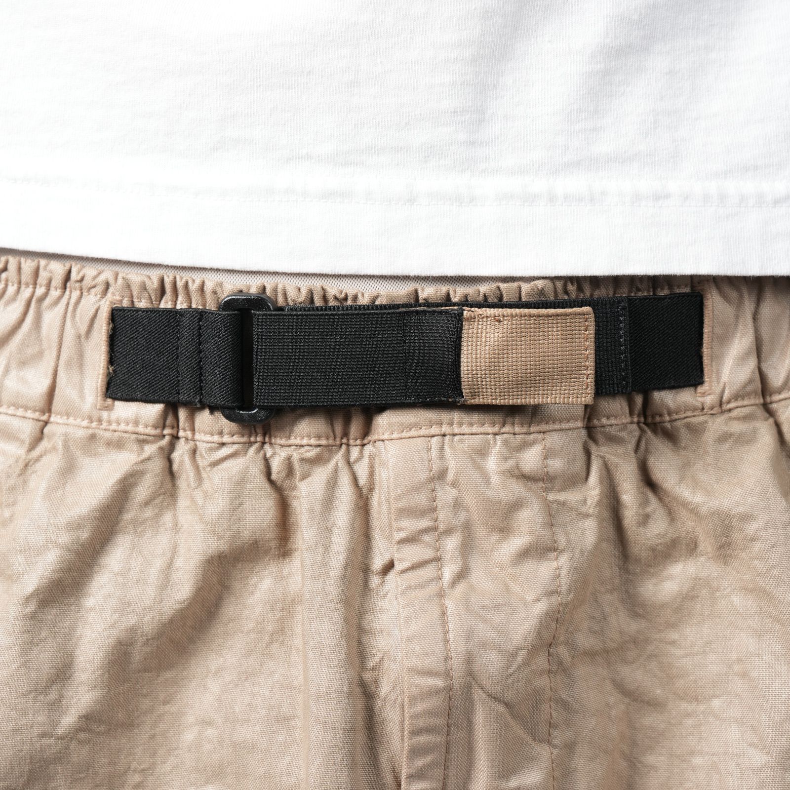 L100012 ORGANIC LOOK NYLON PANAMA-TC / ショートパンツ[ガーメントダイ] (ビスケット)