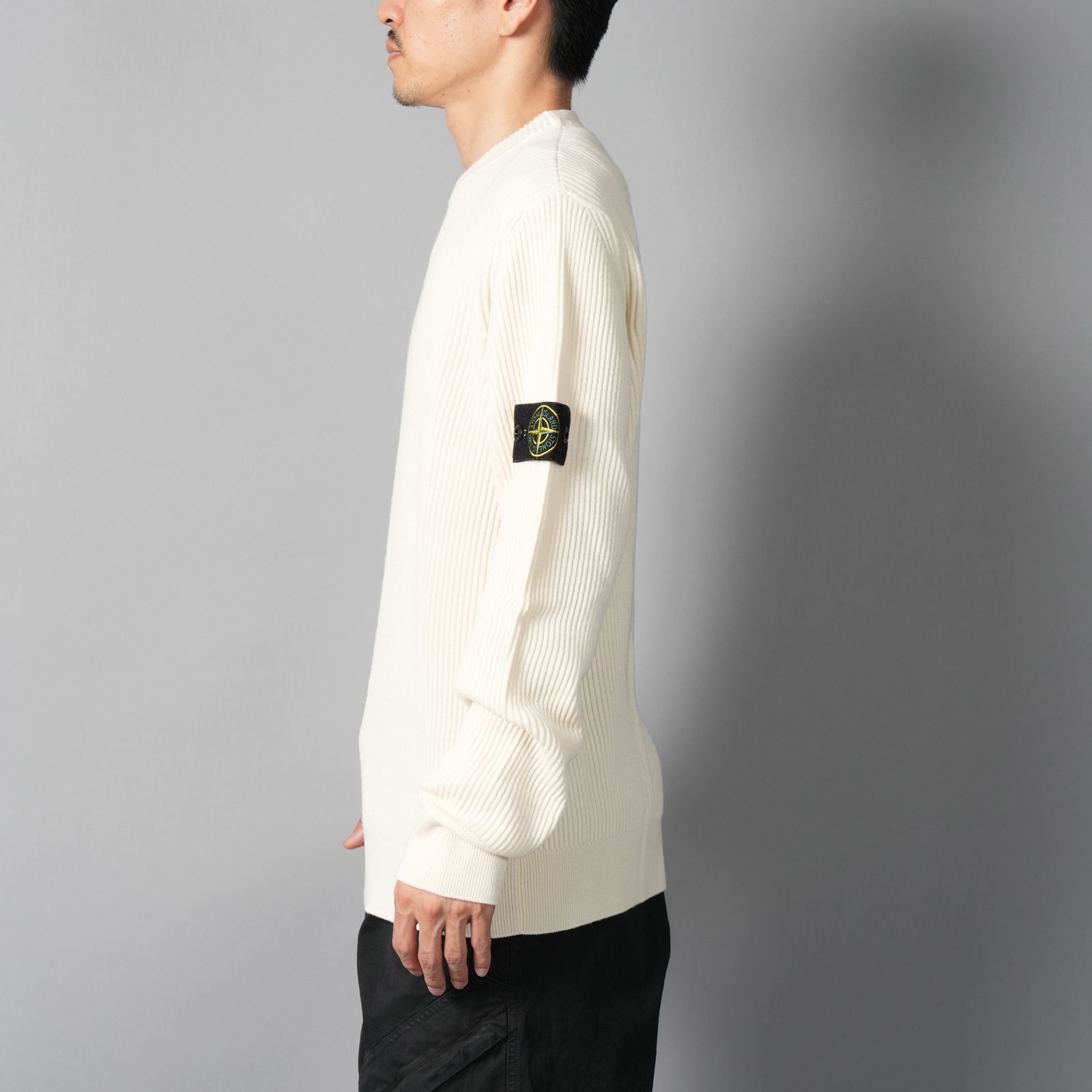 【ラスト1点】5100053 / FULL RIB RWS WOOL / ニットセーター (アイボリー)