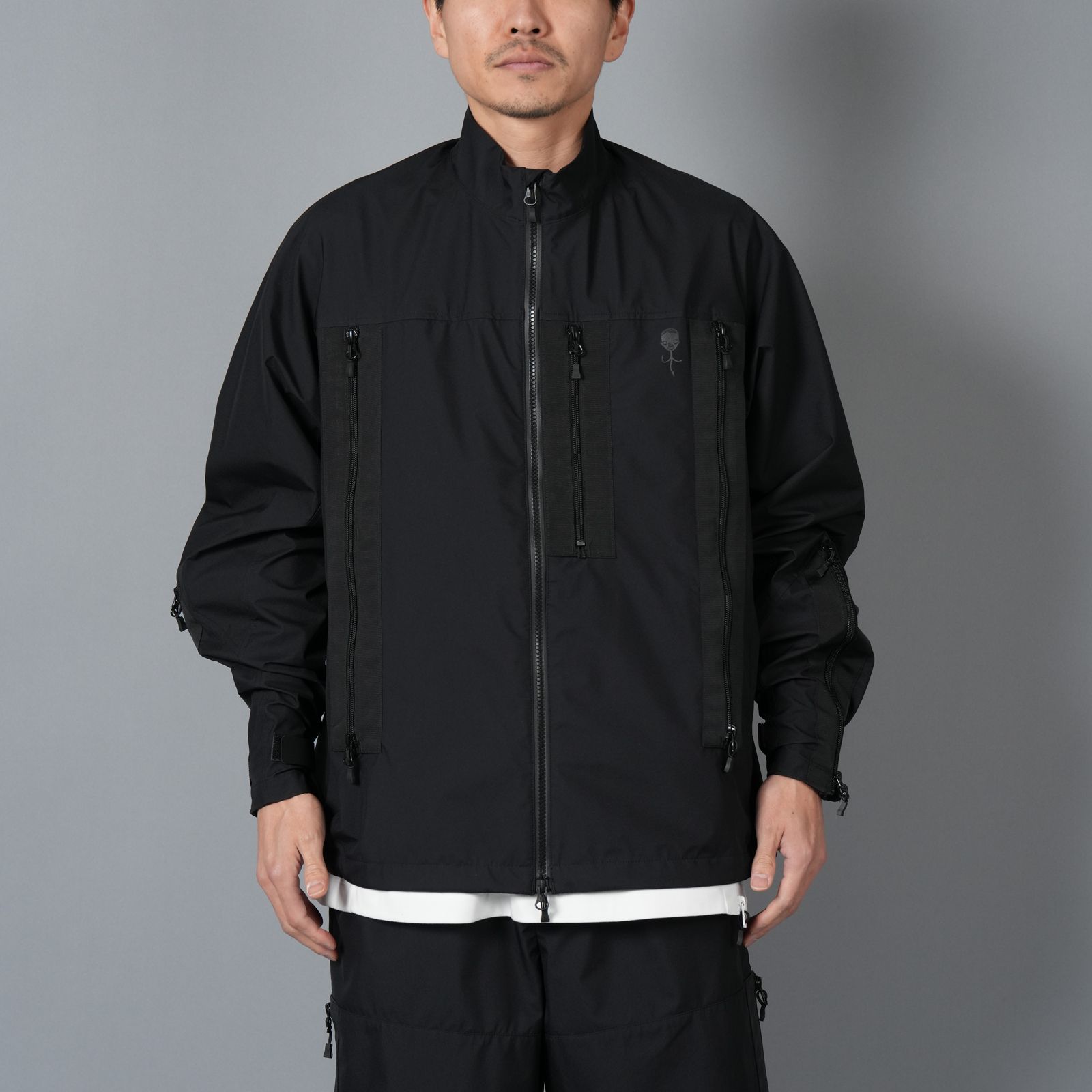 【限定】WINDSTOPPER BY GORE-TEX LABS 30DY/TR2 3L SHIRT BLOUSON / ゴアテックス ラボ スリーレイヤー / シャツ ブルゾン [防水・防風] (ブラック)
